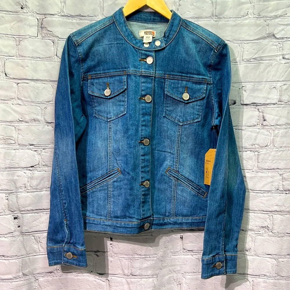 Route 66 NWT Denim Jacket - size Large - Picture 1 of 12
